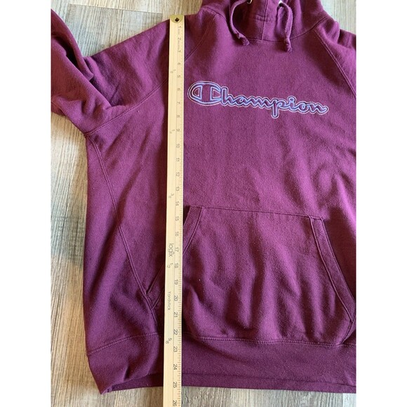 Champion Powerblend Vintage Berry Pullover Long Sleeve Hoodie Sweatshirt XL - Picture 4 of 7